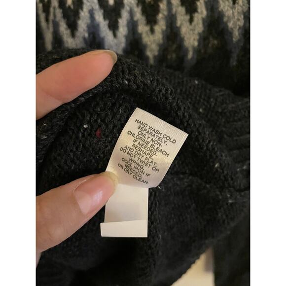 J. Jill Sweater Women's XS Wool Blend Blue Fair Isle Pullover Knit Crew Neck - Picture 7 of 8